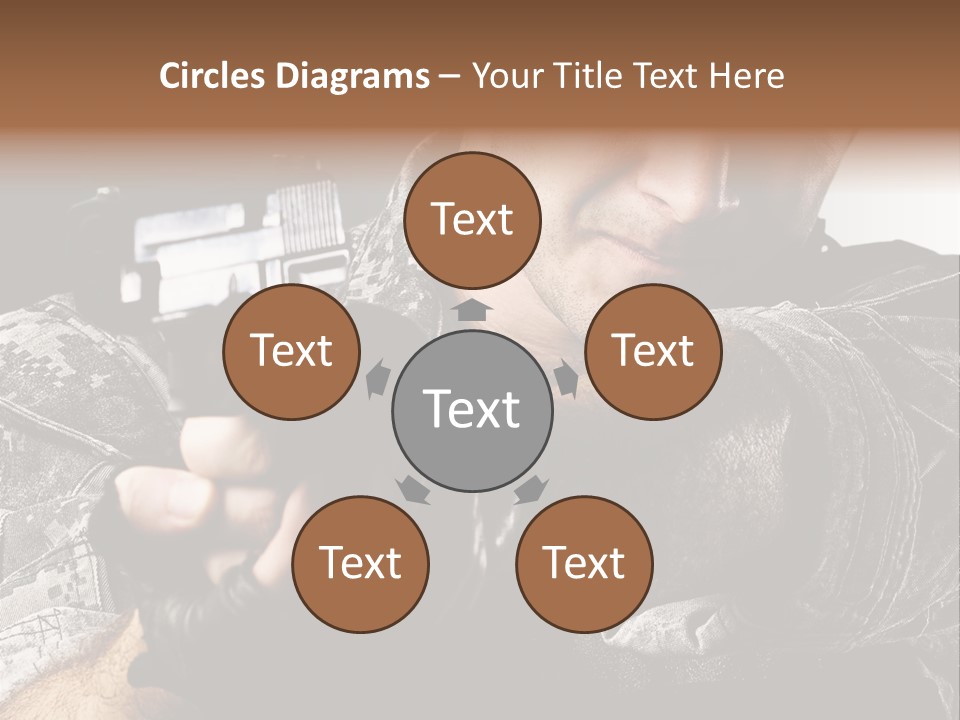 Male Pointing Safety PowerPoint Template