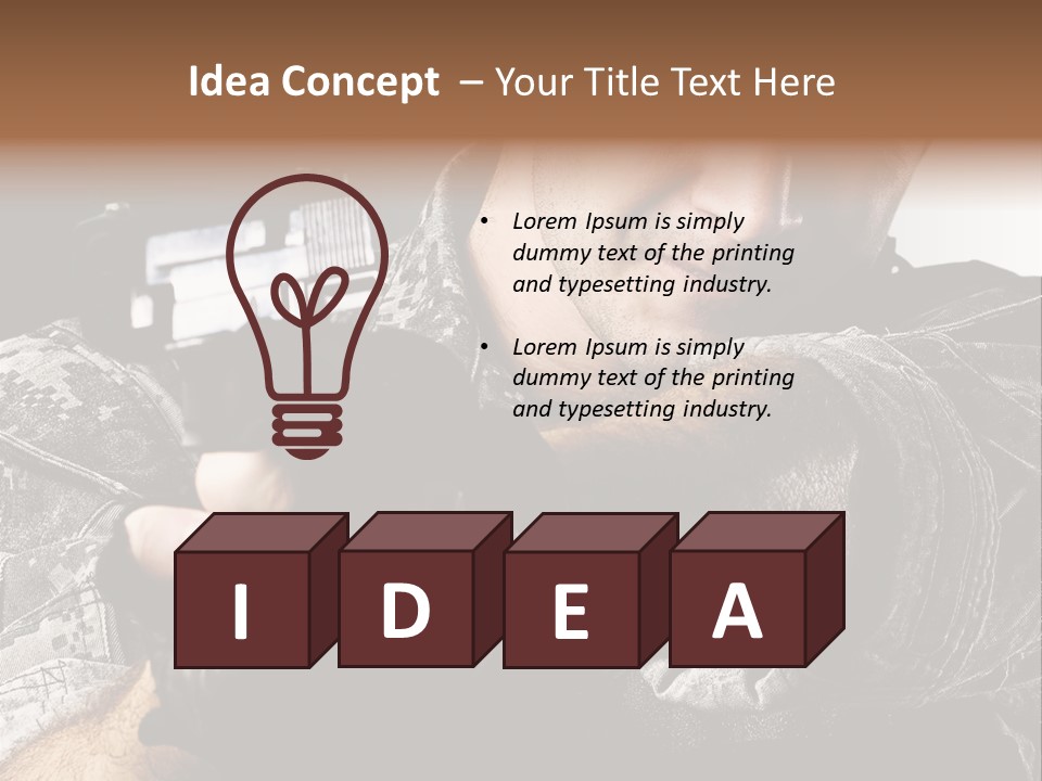 Male Pointing Safety PowerPoint Template