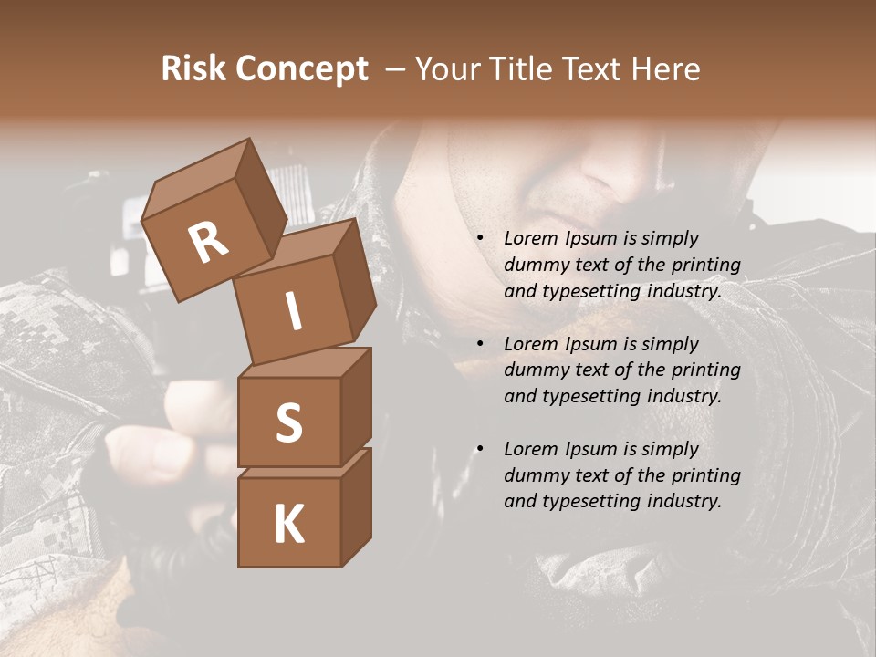 Male Pointing Safety PowerPoint Template