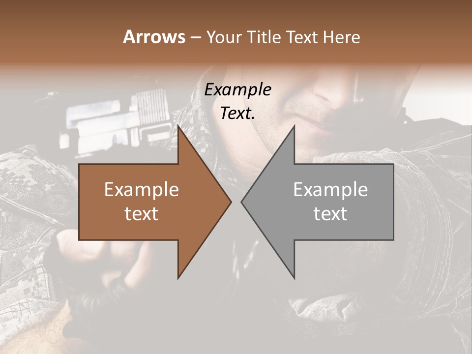 Male Pointing Safety PowerPoint Template