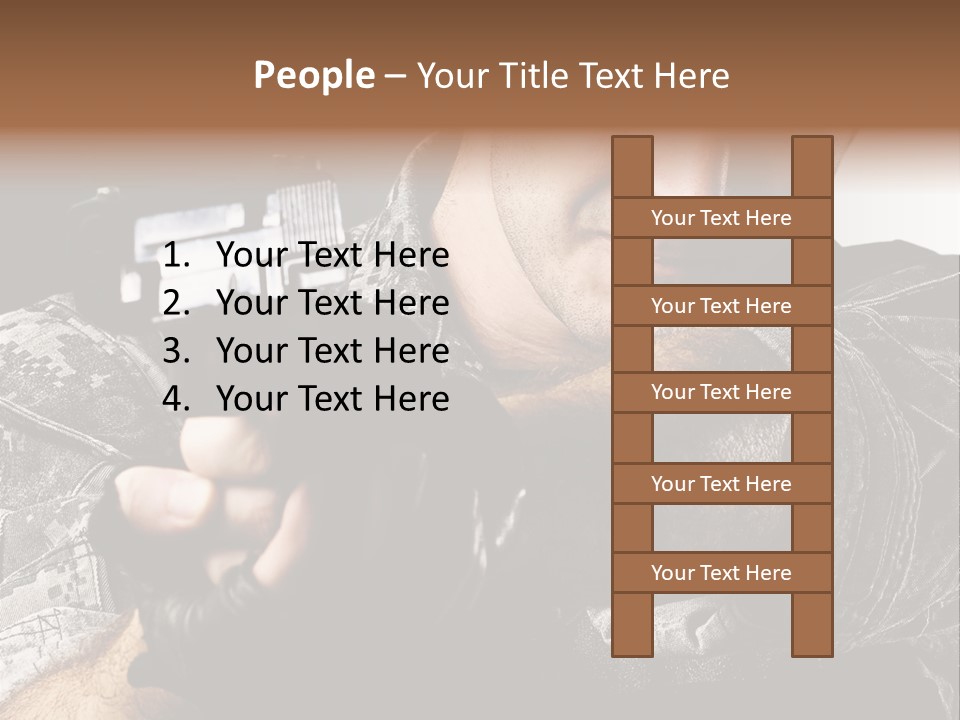 Male Pointing Safety PowerPoint Template