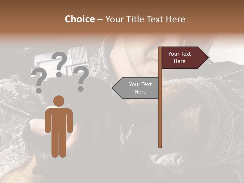 Male Pointing Safety PowerPoint Template