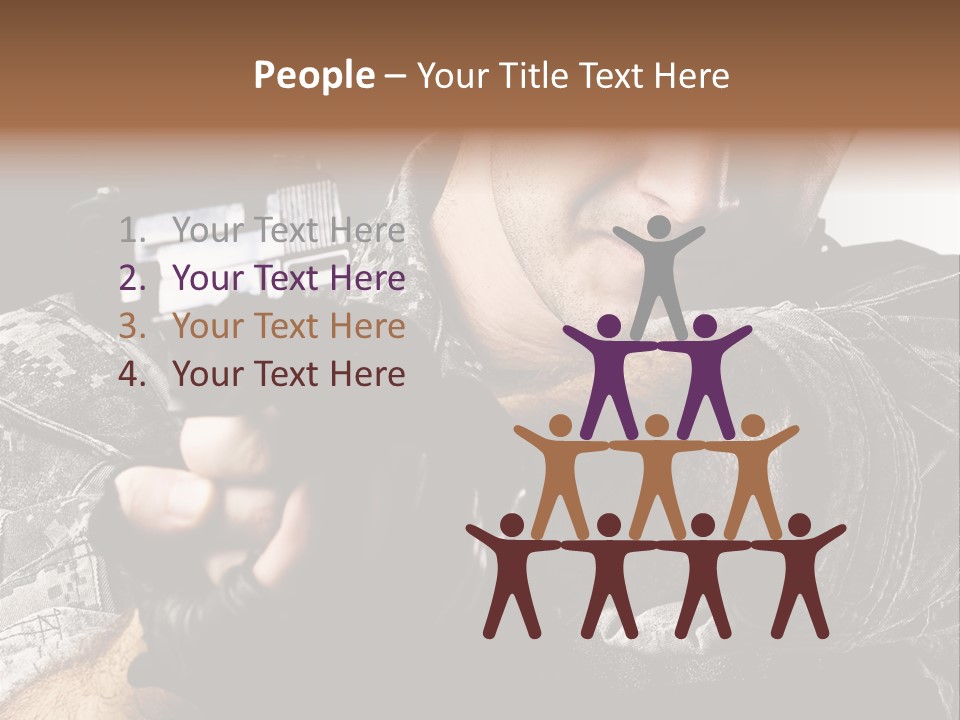 Male Pointing Safety PowerPoint Template