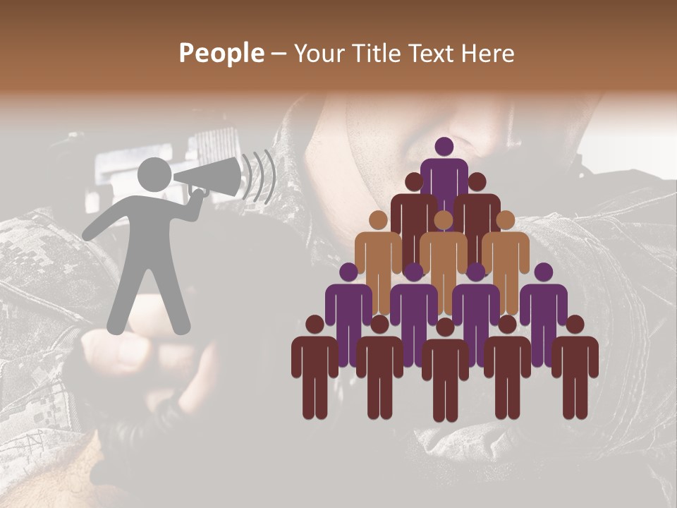 Male Pointing Safety PowerPoint Template