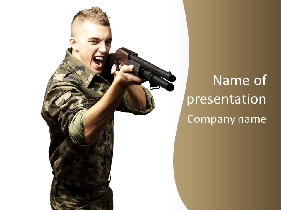 Assault Authority Ammunition PowerPoint Template