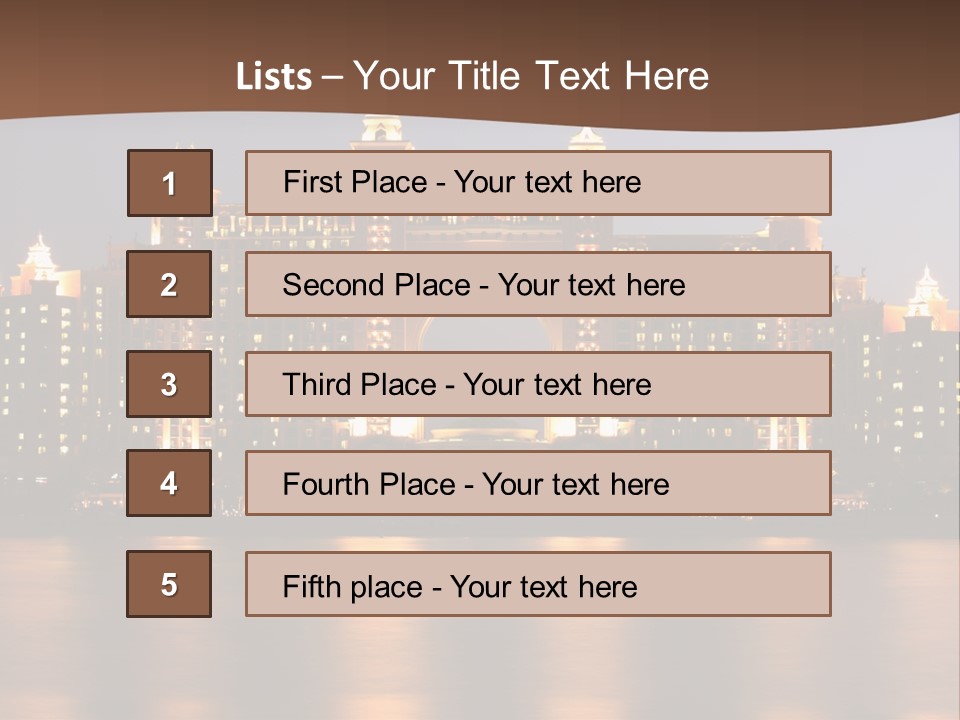 Middle East Architecture Deluxe PowerPoint Template