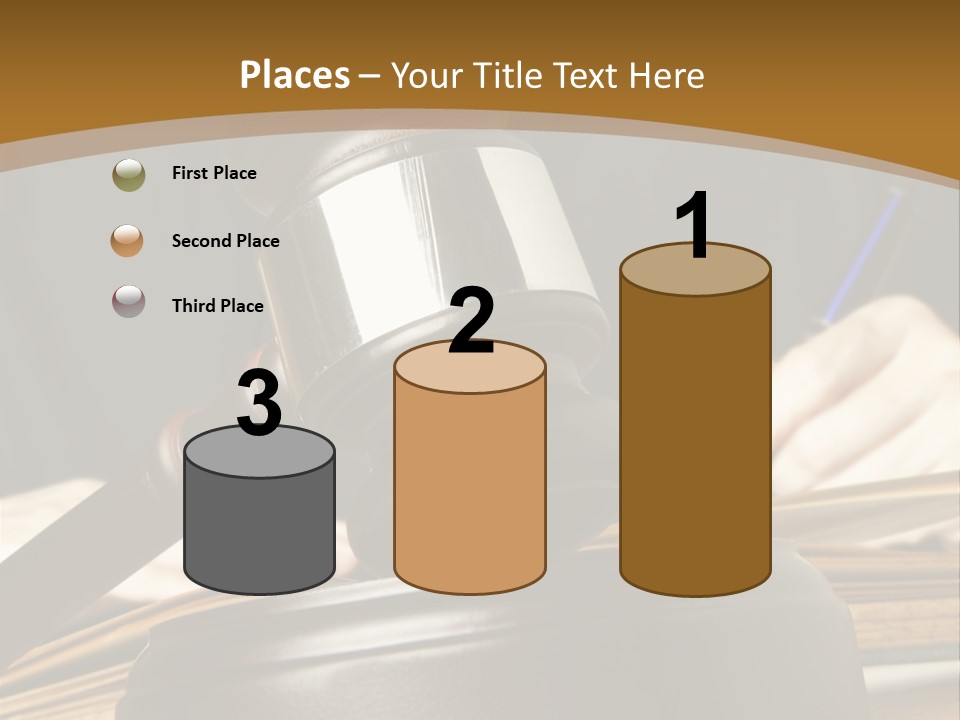 Innocent Litigation Female PowerPoint Template
