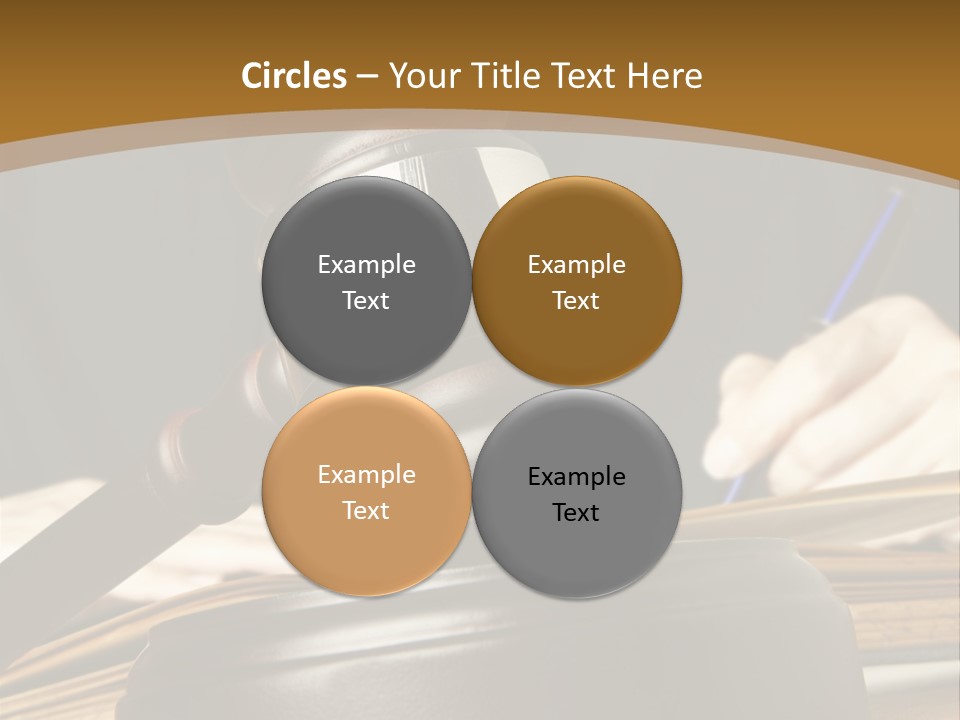 Innocent Litigation Female PowerPoint Template