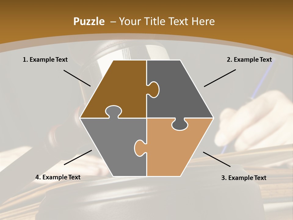 Innocent Litigation Female PowerPoint Template