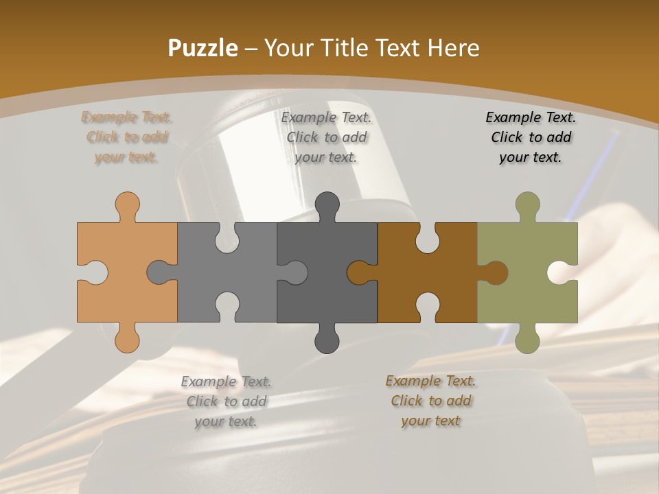 Innocent Litigation Female PowerPoint Template