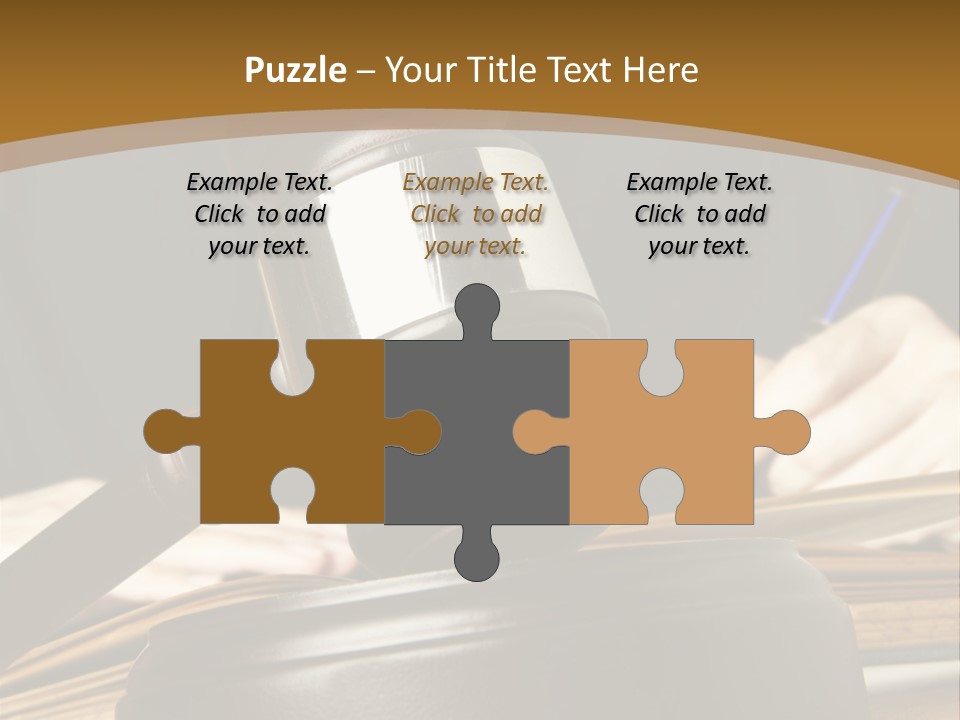 Innocent Litigation Female PowerPoint Template