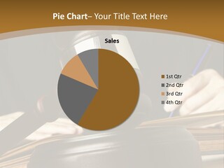 Innocent Litigation Female PowerPoint Template