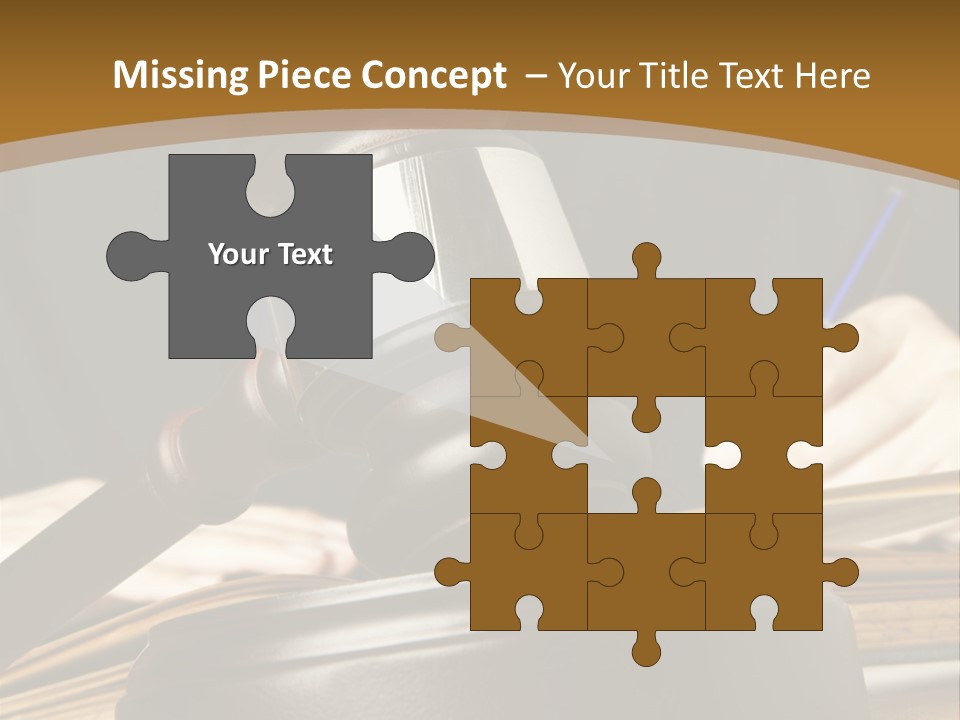 Innocent Litigation Female PowerPoint Template