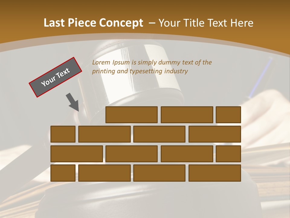 Innocent Litigation Female PowerPoint Template