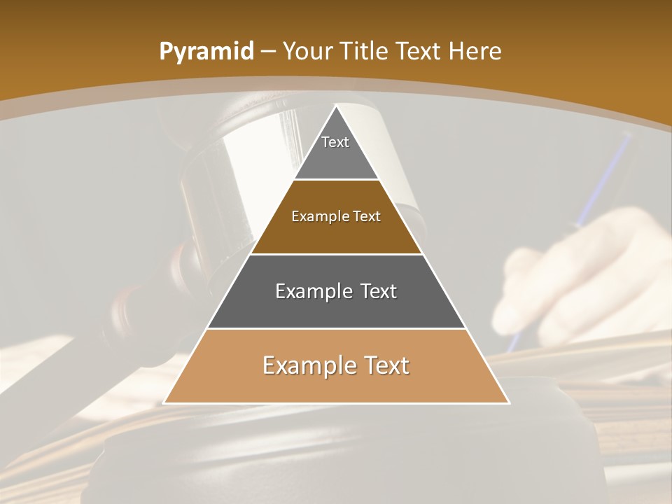 Innocent Litigation Female PowerPoint Template