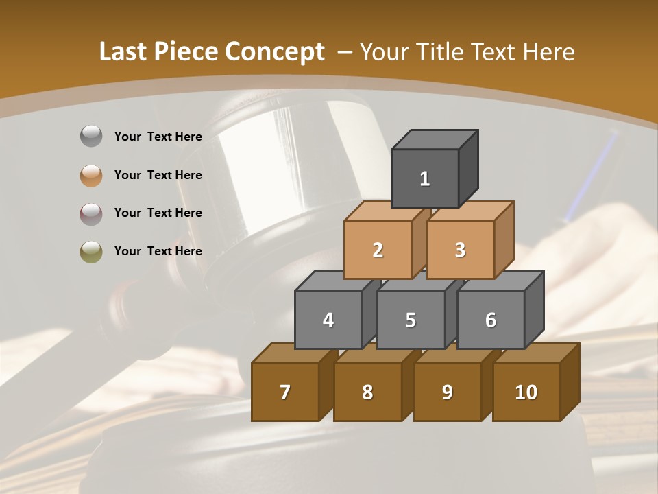 Innocent Litigation Female PowerPoint Template