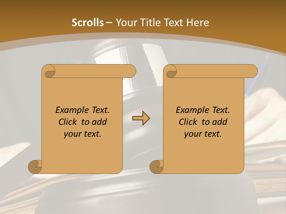 Innocent Litigation Female PowerPoint Template