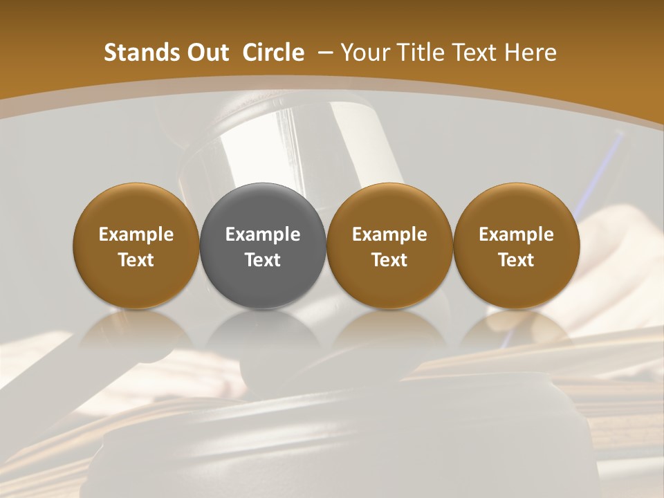 Innocent Litigation Female PowerPoint Template