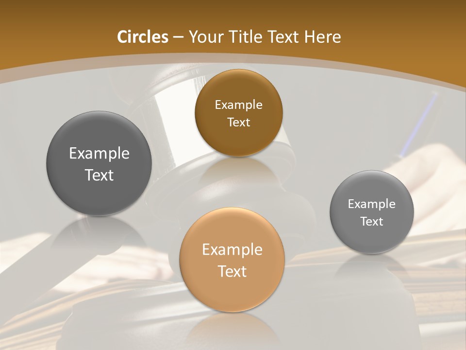 Innocent Litigation Female PowerPoint Template