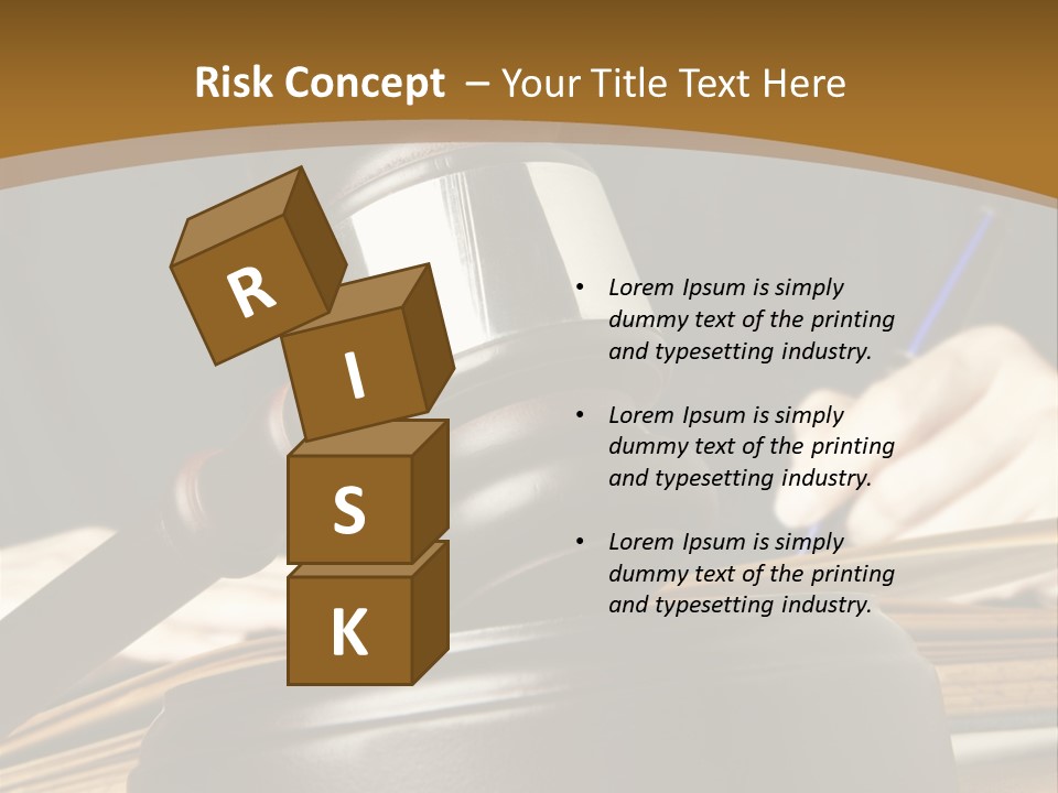 Innocent Litigation Female PowerPoint Template