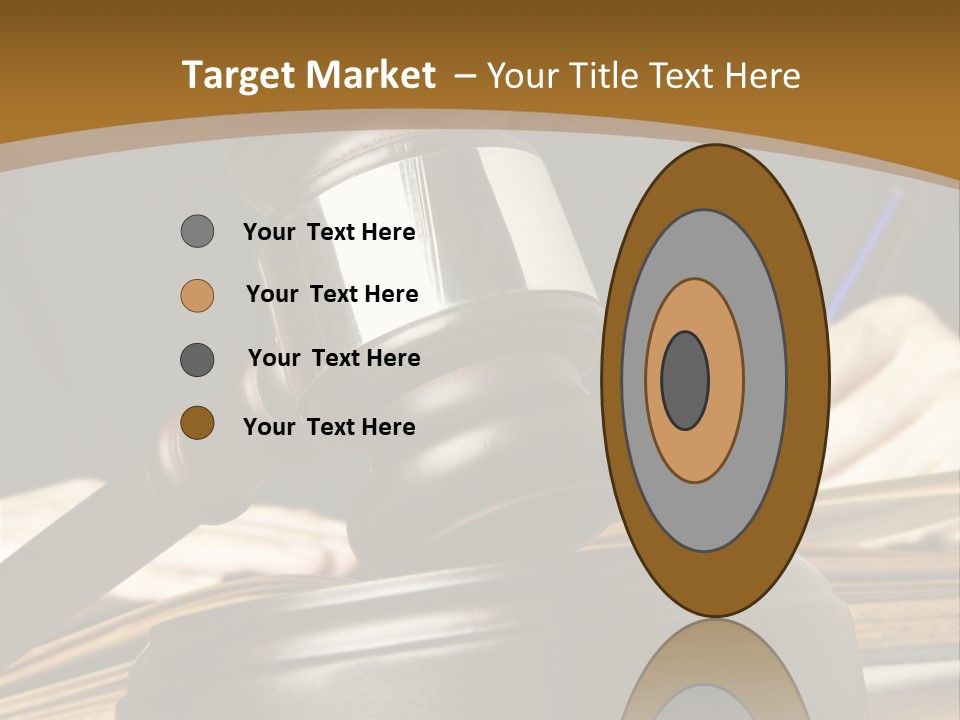 Innocent Litigation Female PowerPoint Template