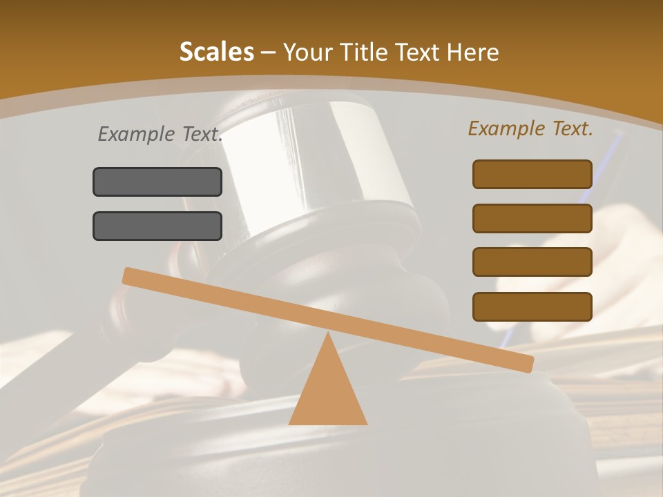 Innocent Litigation Female PowerPoint Template