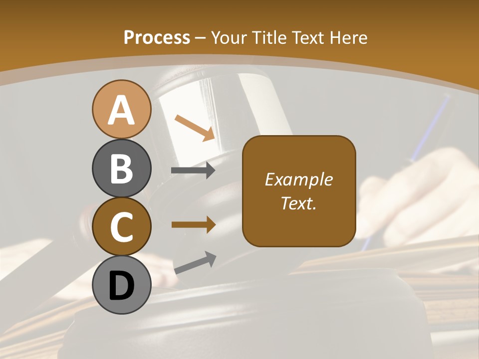 Innocent Litigation Female PowerPoint Template