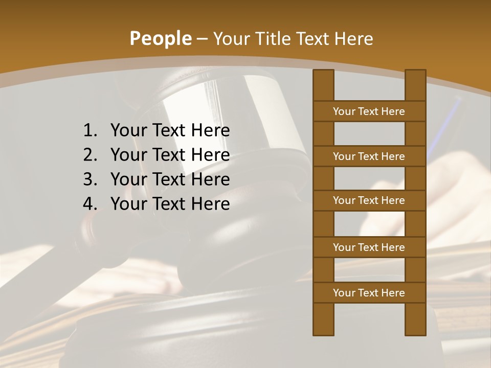 Innocent Litigation Female PowerPoint Template
