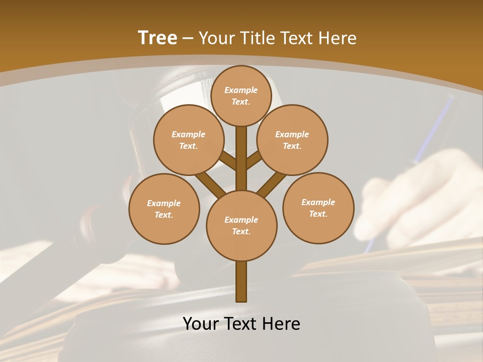 Innocent Litigation Female PowerPoint Template