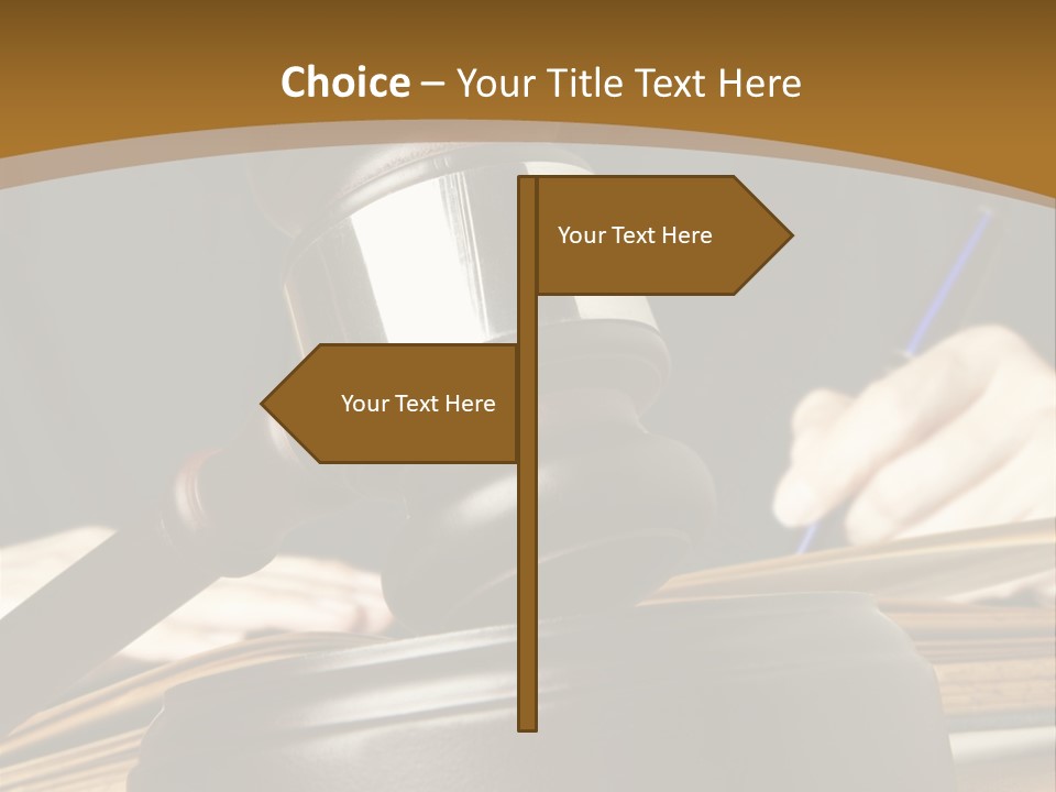 Innocent Litigation Female PowerPoint Template