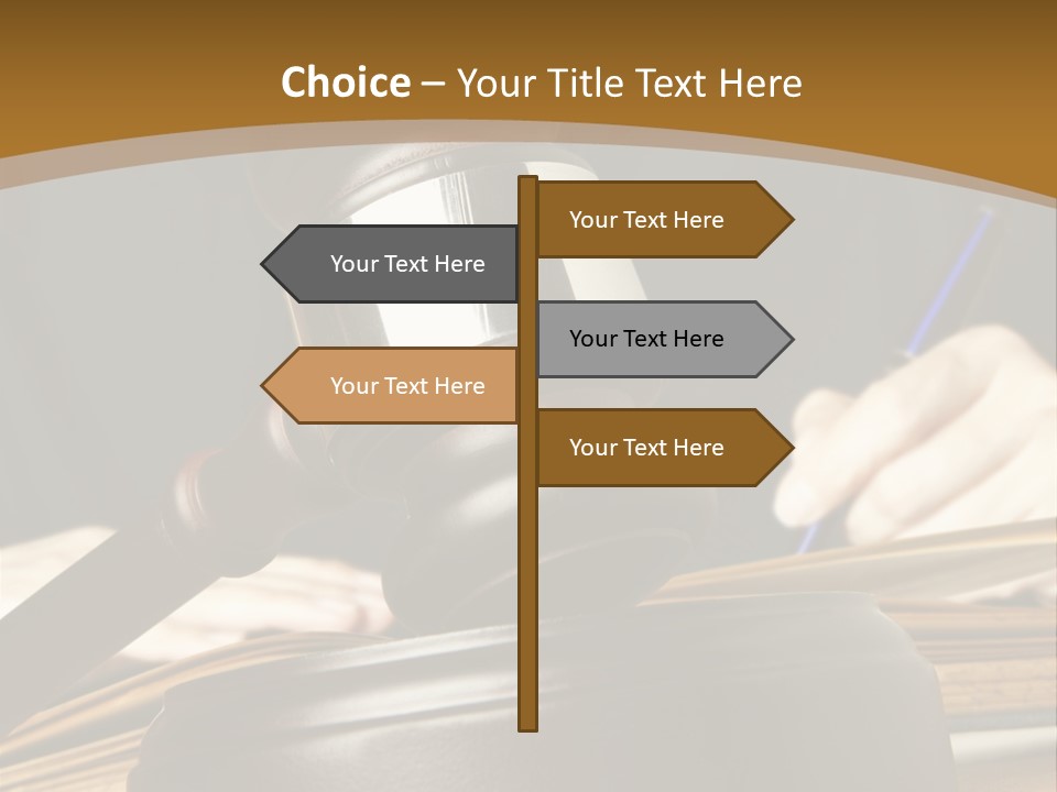 Innocent Litigation Female PowerPoint Template