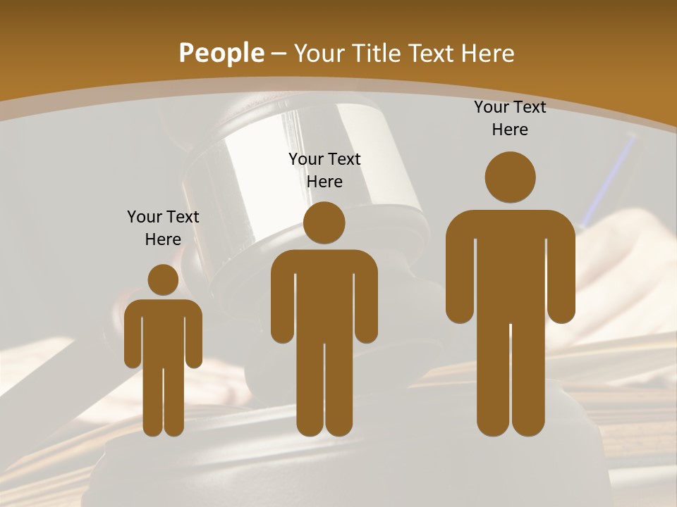 Innocent Litigation Female PowerPoint Template