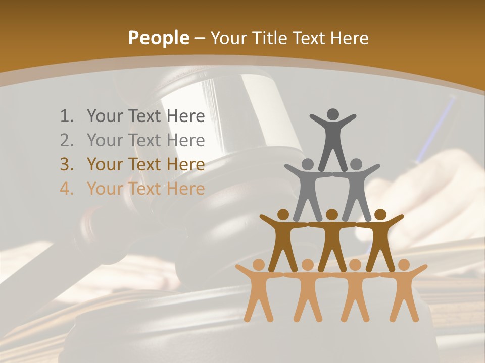 Innocent Litigation Female PowerPoint Template