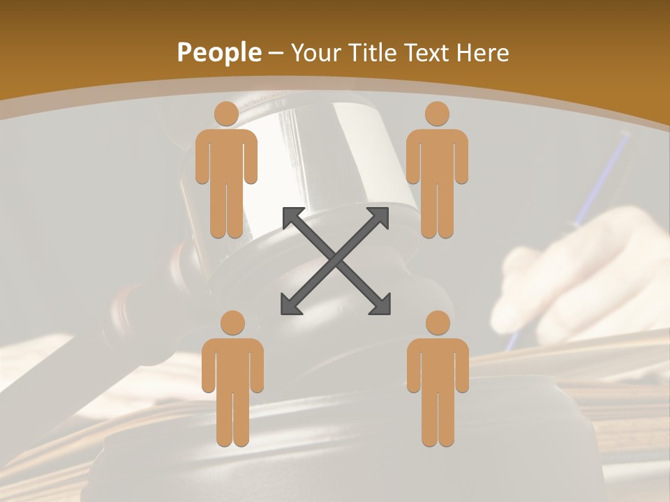 Innocent Litigation Female PowerPoint Template