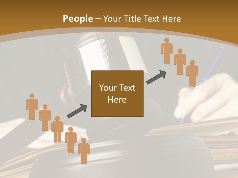 Innocent Litigation Female PowerPoint Template