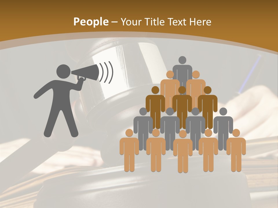 Innocent Litigation Female PowerPoint Template