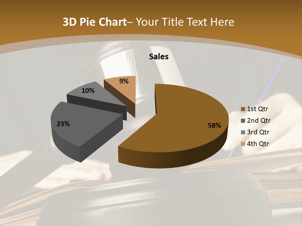 Innocent Litigation Female PowerPoint Template
