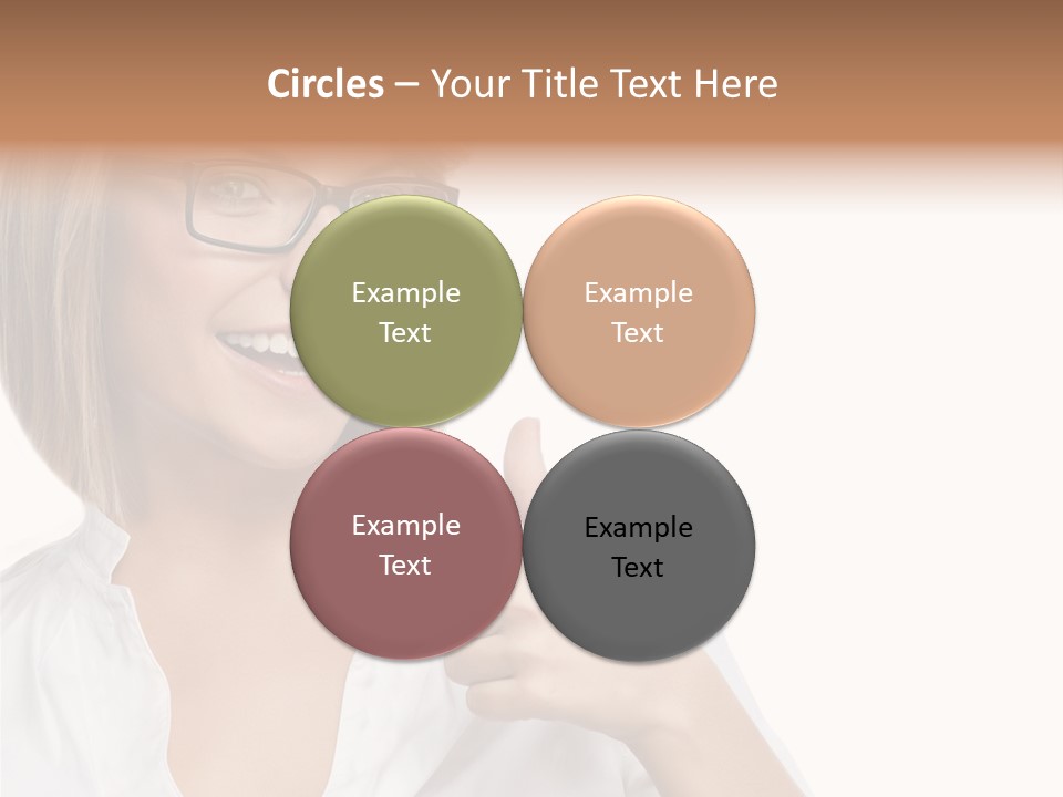 Glass Girl Suit PowerPoint Template