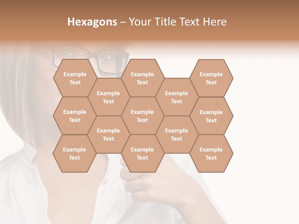 Glass Girl Suit PowerPoint Template