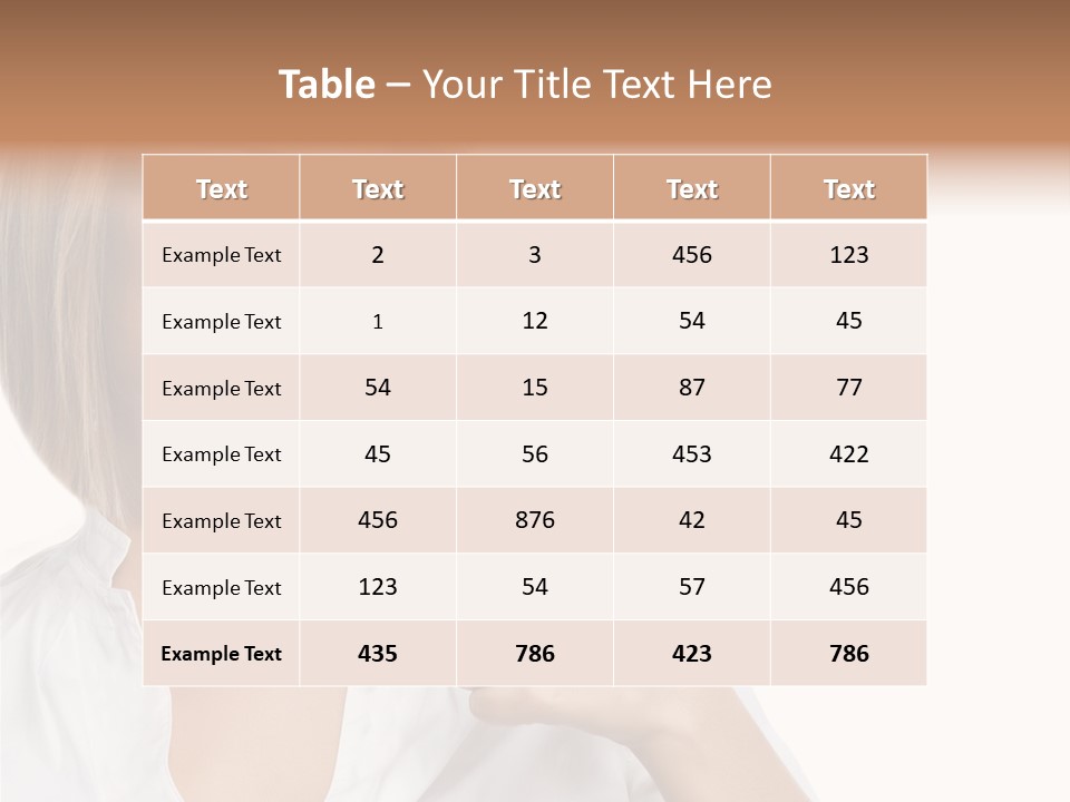 Glass Girl Suit PowerPoint Template