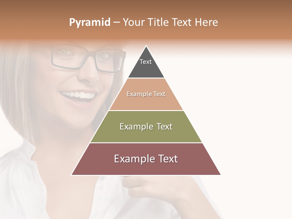 Glass Girl Suit PowerPoint Template