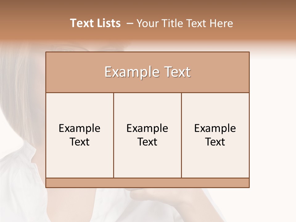 Glass Girl Suit PowerPoint Template