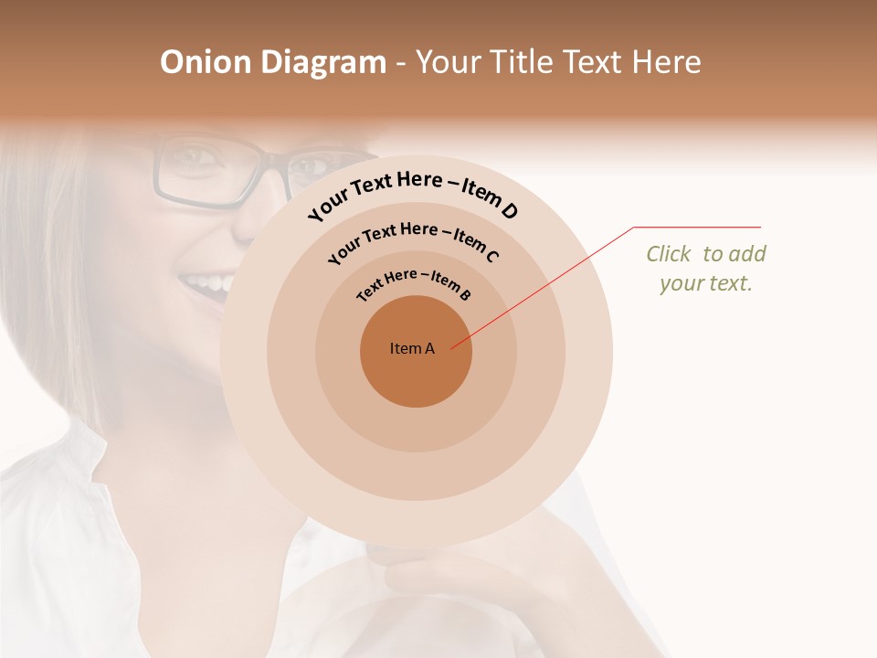 Glass Girl Suit PowerPoint Template