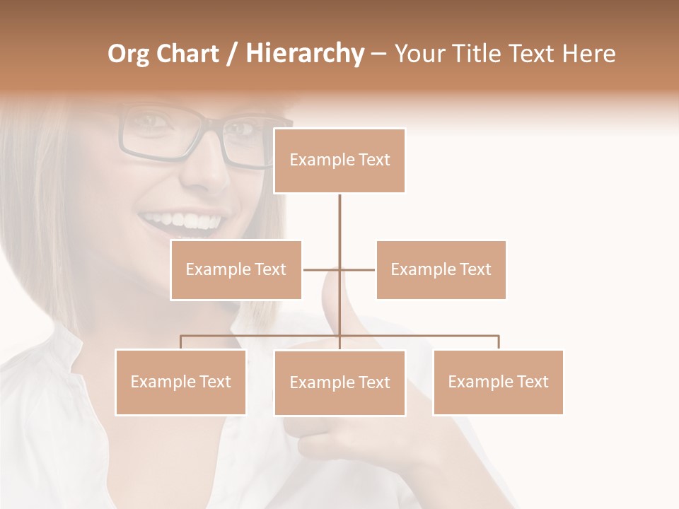 Glass Girl Suit PowerPoint Template