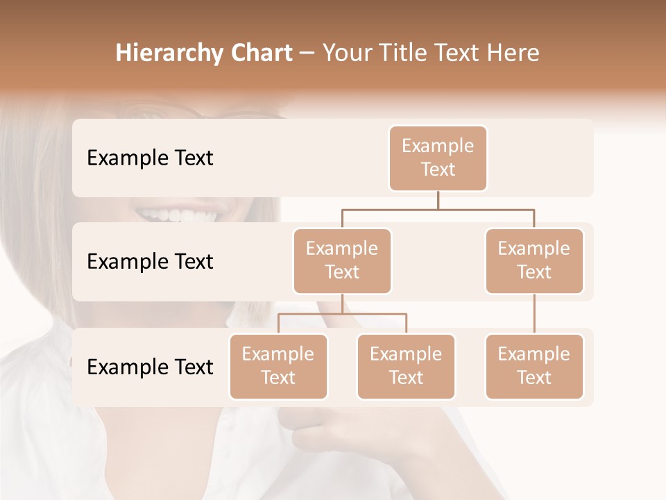 Glass Girl Suit PowerPoint Template