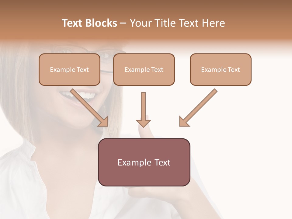 Glass Girl Suit PowerPoint Template