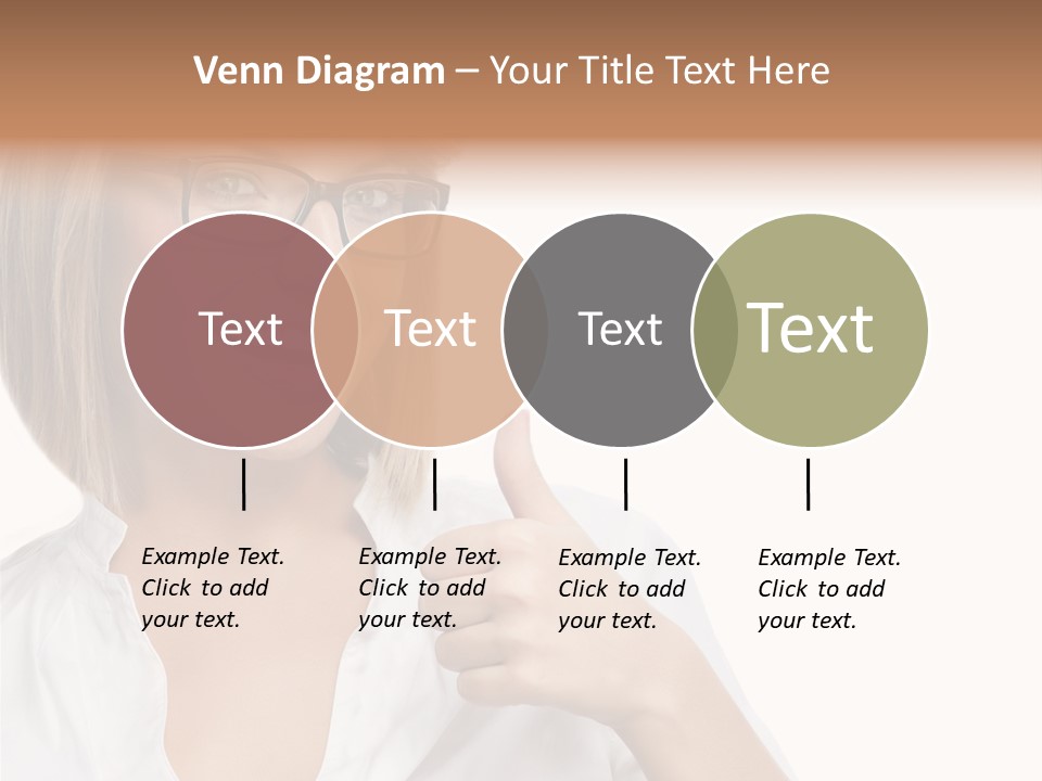 Glass Girl Suit PowerPoint Template