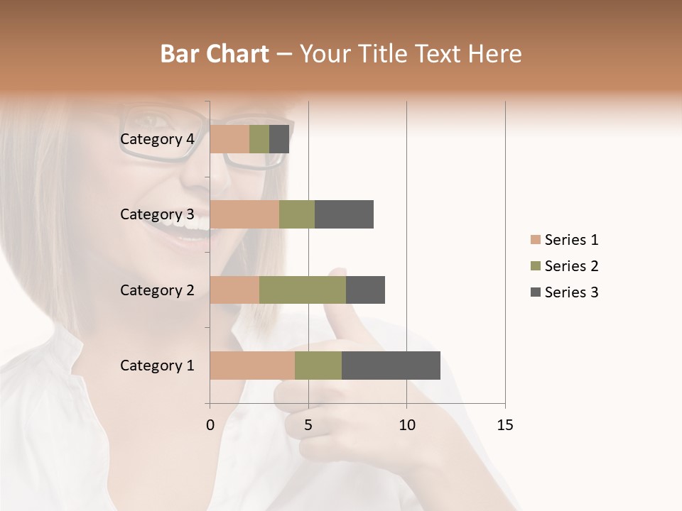 Glass Girl Suit PowerPoint Template