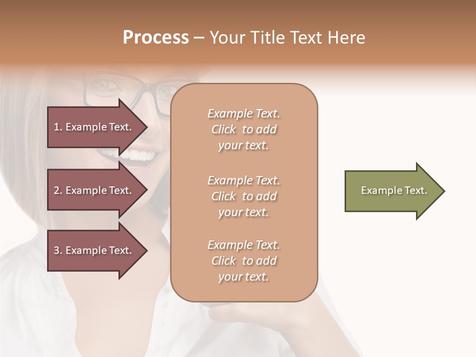 Glass Girl Suit PowerPoint Template