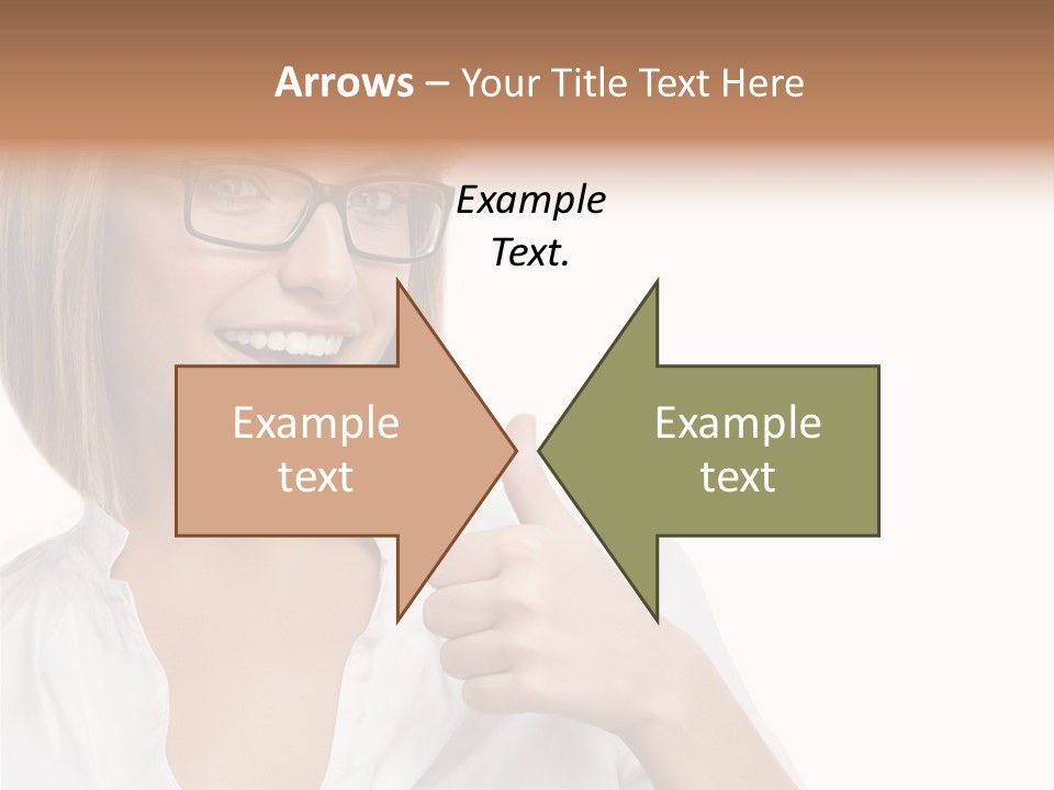 Glass Girl Suit PowerPoint Template